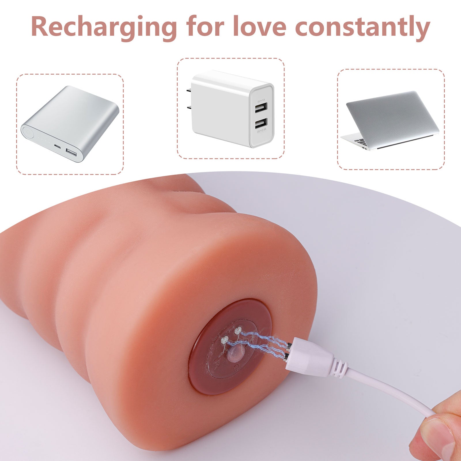 Charging display for adult toys