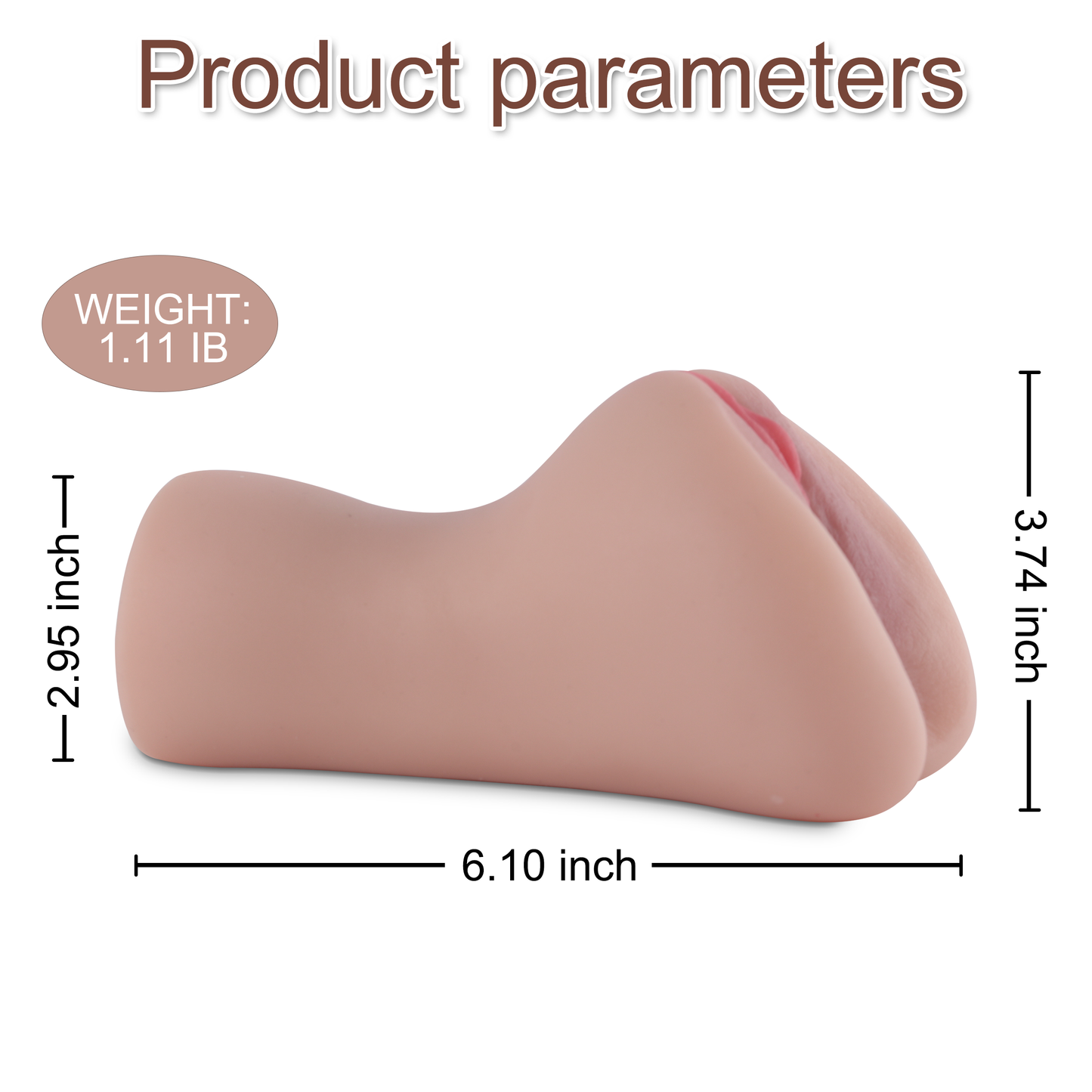 Realistic Vibrating Fake Pussy Male Toys - TPR Men's Sex Toys 500g ＳＱ-ＭＡ60063