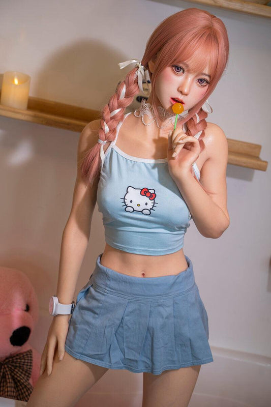 135cm/53.15in Cheap Sex Dolls Candy – Mini Lifesize Sex Doll & Ultra-Cute Sexual Doll 22kg HWC80