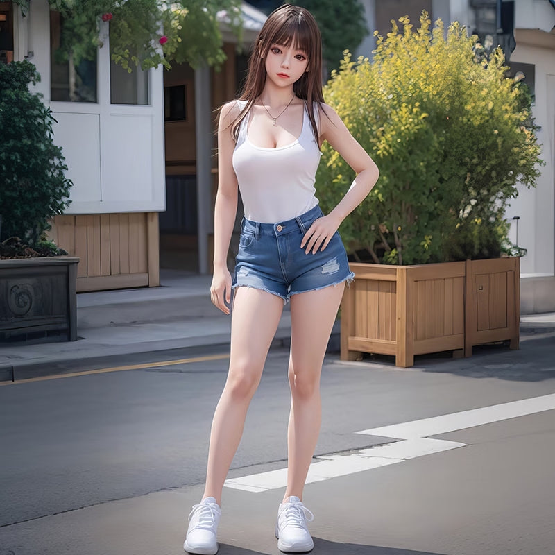 125cm/49.21in Real Sex Doll for Men – Mini Sex Dool Summer Casual Edition