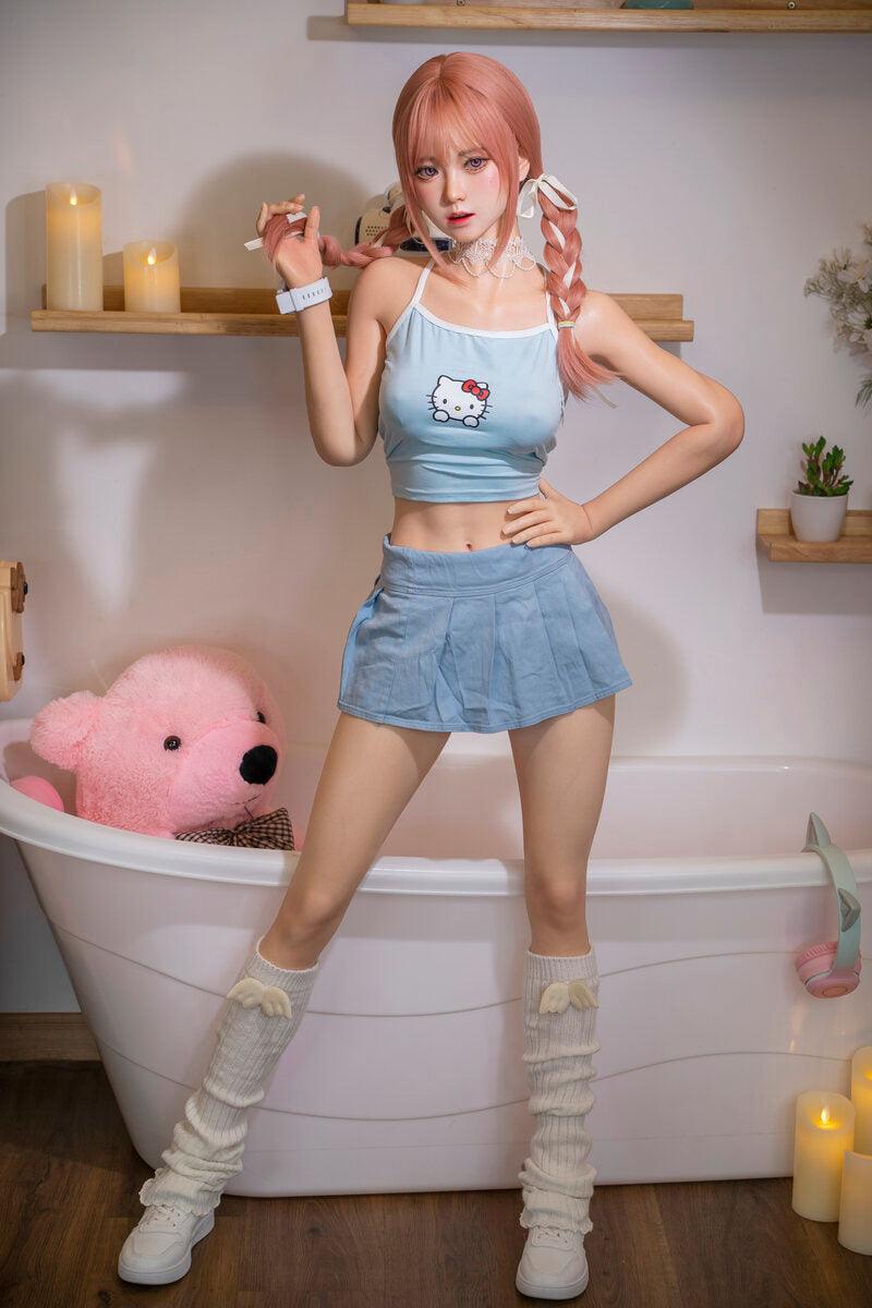 135cm/53.15in Cheap Sex Dolls Candy – Mini Lifesize Sex Doll & Ultra-Cute Sexual Doll 22kg HWC80