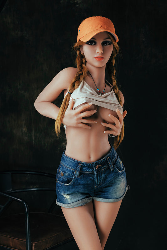 166cm/65.35in Blowjob Doll Blonde Yoga Instructor Full Sized Sex Doll