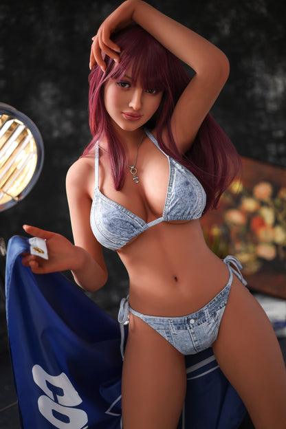 148cm/58.27in Full Size Sex Doll for Man – Realistic TPE Sex Doll Sexy Red-Haired Woman