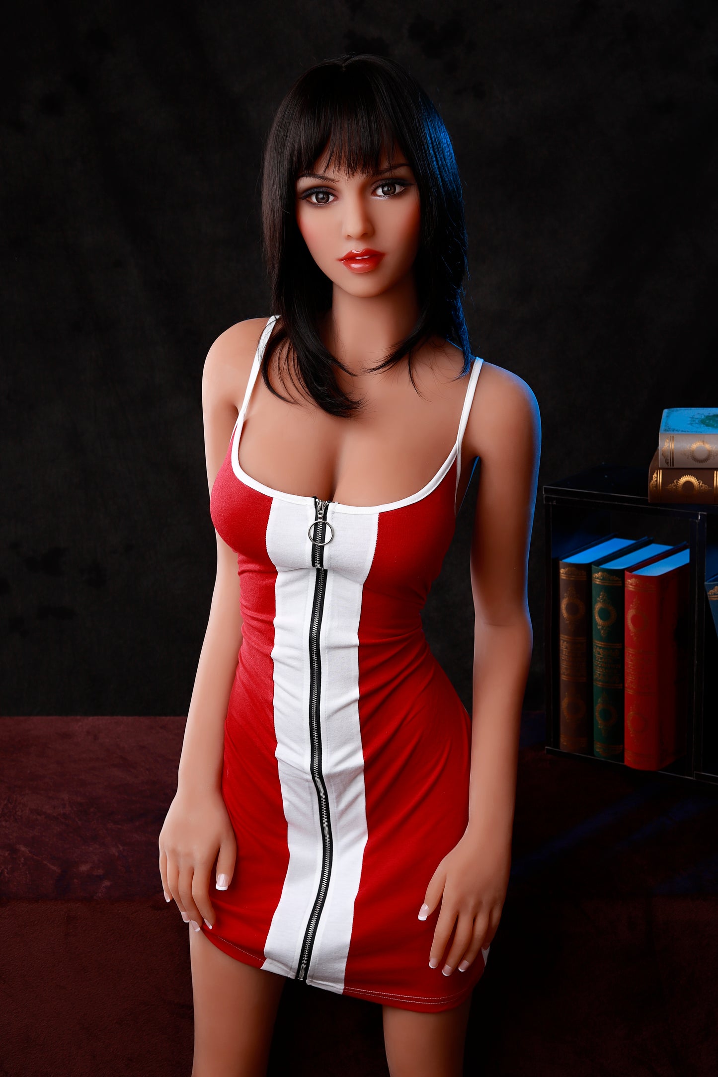 166cm/65.35in Masturbator Sex Doll Short Hair Sexy College Student Big Breast Sex Doll