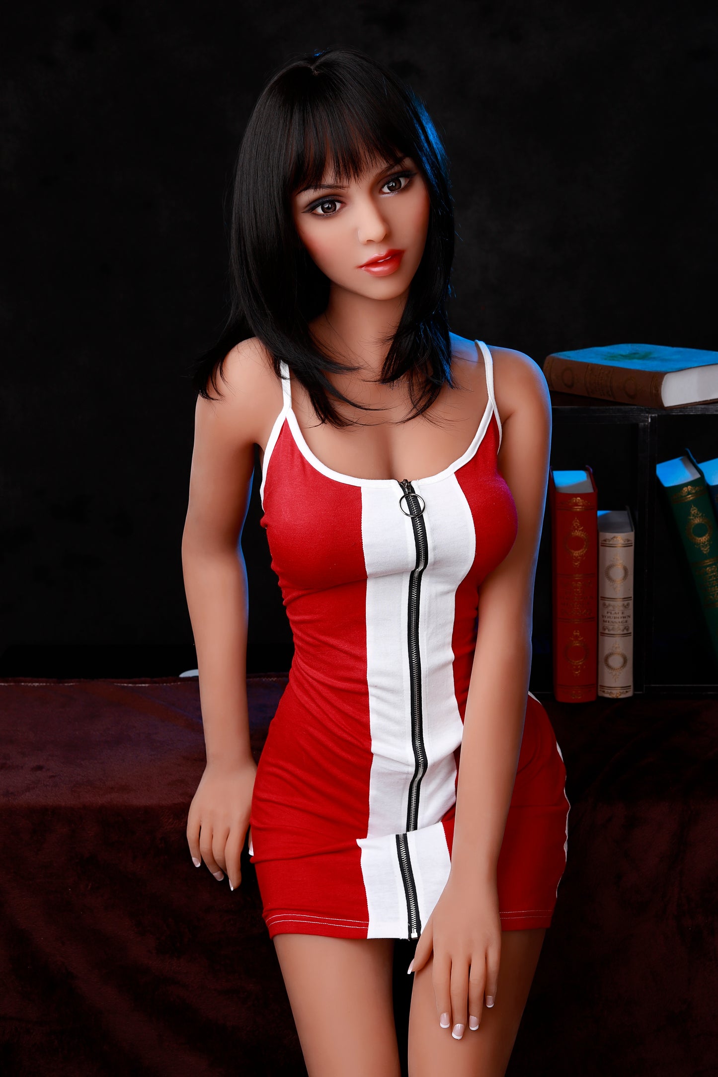 166cm/65.35in Masturbator Sex Doll Short Hair Sexy College Student Big Breast Sex Doll