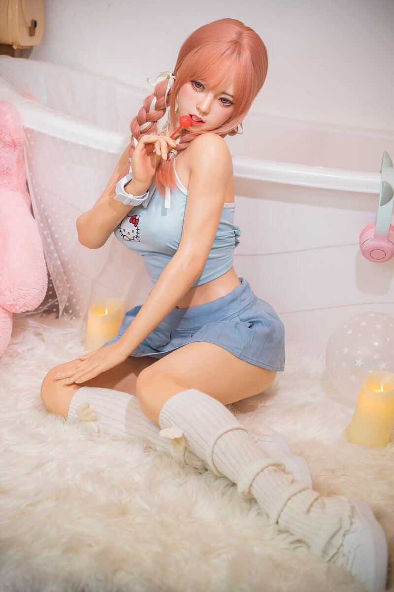 135cm/53.15in Cheap Sex Dolls Candy – Mini Lifesize Sex Doll & Ultra-Cute Sexual Doll 22kg HWC80