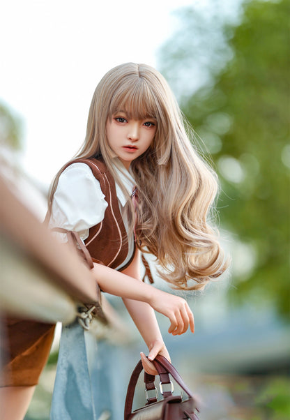 125cm/49.21in Life Size Sex Doll for Men – Mini Big-Boobs Sex Doll, Cute Japanese Schoolgirl